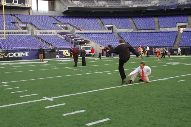 Webmaster Auditions for Role as Ravens Field Goal Kicker