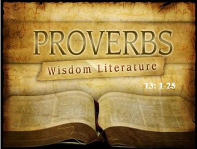 Proverbs 13:1-25  — Discipline and Sufficiency